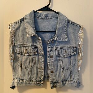 SHEIN sequin dazzle vest size large